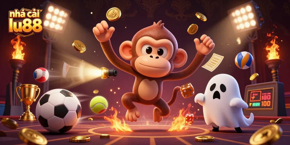 Get ready to win big with nhà cái lu88 as you engage with a thrilling gambling experience in this 3D casino illustration.