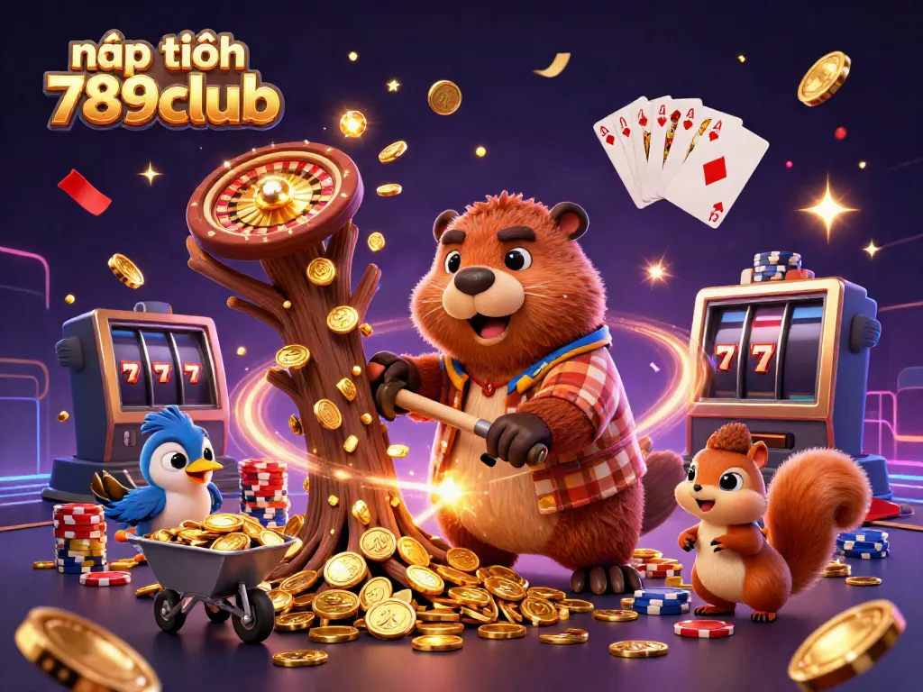 Experience the thrill of nạp tiền 789club with joyful characters celebrating winning moments in a vibrant casino atmosphere.