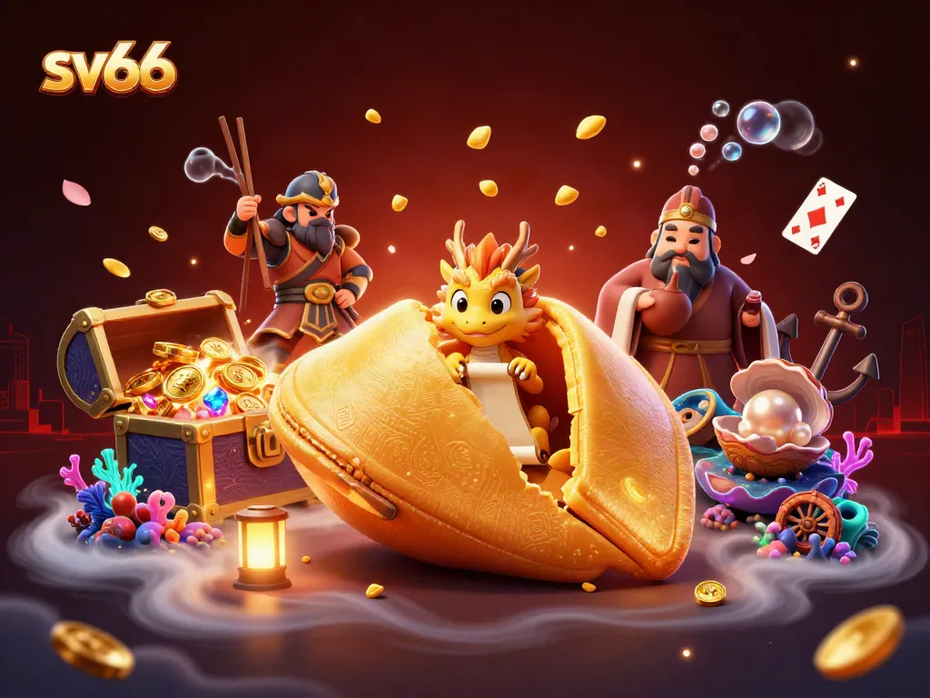 Spin the reels with sv66 in a vibrant casino scene featuring dragons and golden treasures.