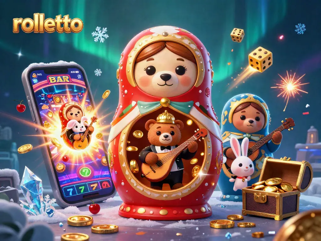 Play dynamic casino games at Rolletto while enjoying the festive atmosphere of the 3D cartoon illustration.
