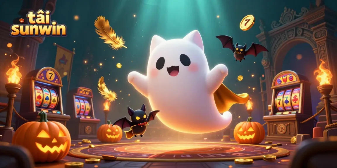 Engage with the vibrant world of tải sunwin as a ghost cat and bat explore a haunted casino realm.