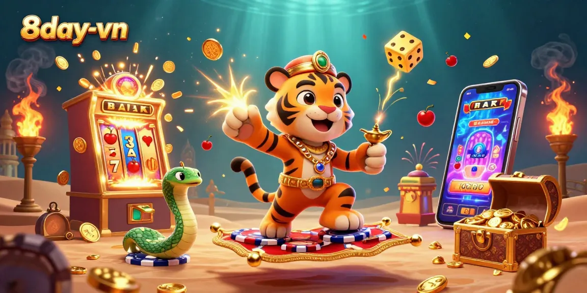Experience dynamic gambling fun with 8day-vn featuring exciting slot machines and vibrant casino elements.