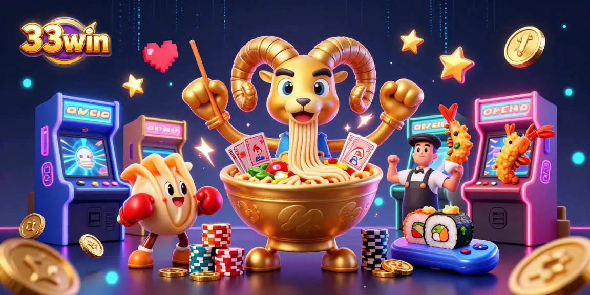 Participate in high-stakes games at 33win with vibrant characters and dynamic casino elements.