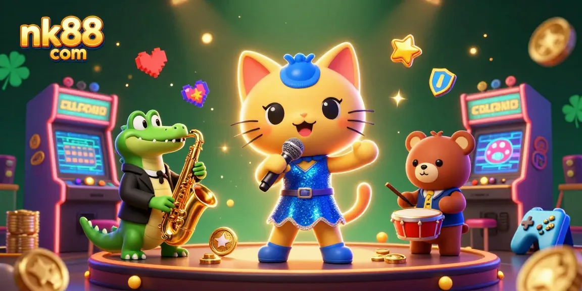 Engage with thrilling game strategies at nk88 com featuring vibrant casino characters and elements.