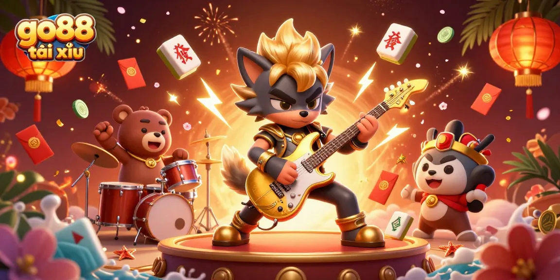Experience the excitement of go88 tài xỉu with vibrant characters and dynamic casino elements in action.