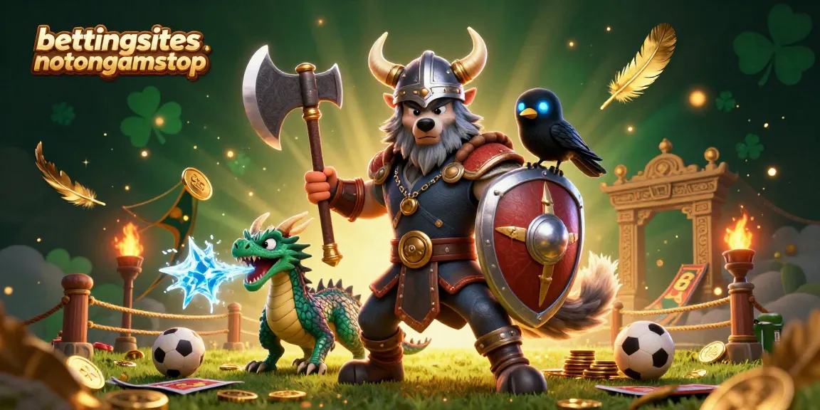 Engage with bettingsitesnotongamstop through an immersive football betting scene featuring dynamic characters and gambling elements.