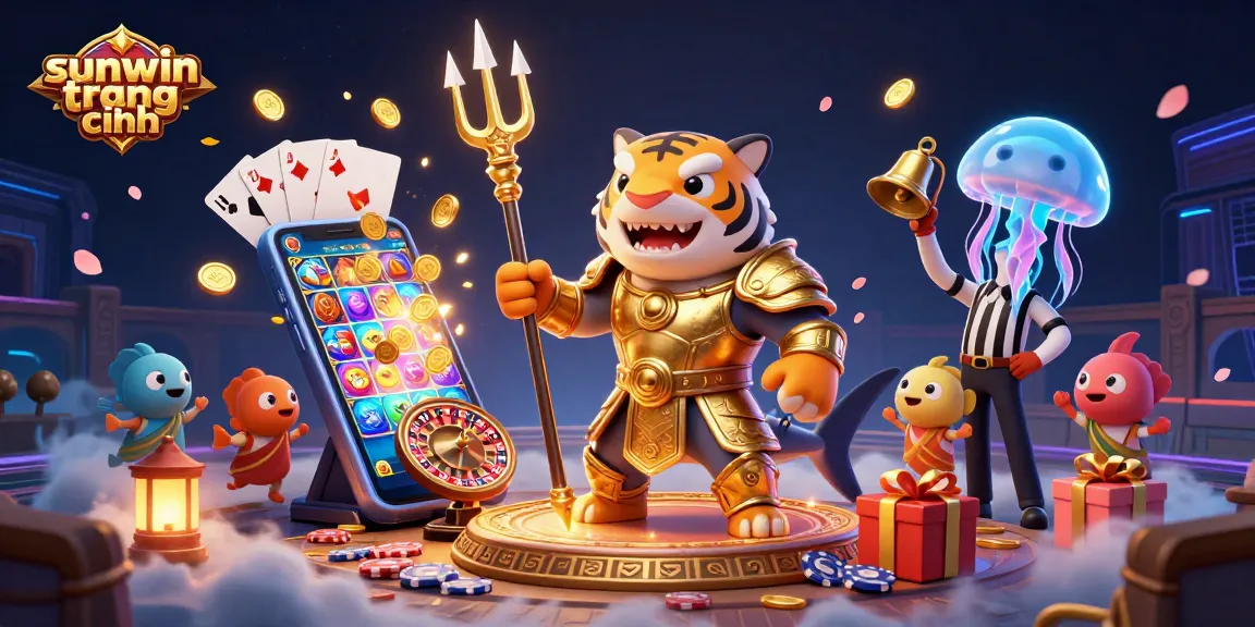 Experience the thrill of gaming with sunwin trang chính in a vibrant underwater colosseum featuring unique characters and exciting casino elements.