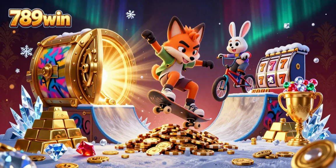 Engage in thrilling gameplay at 789win with vibrant 3D characters and dazzling casino elements.
