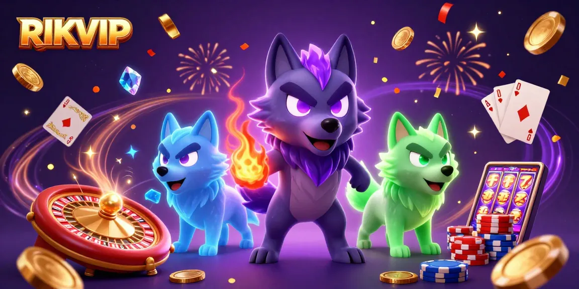 Join the excitement at RIKVIP with thrilling games, glowing shadows, and cascading treasures!