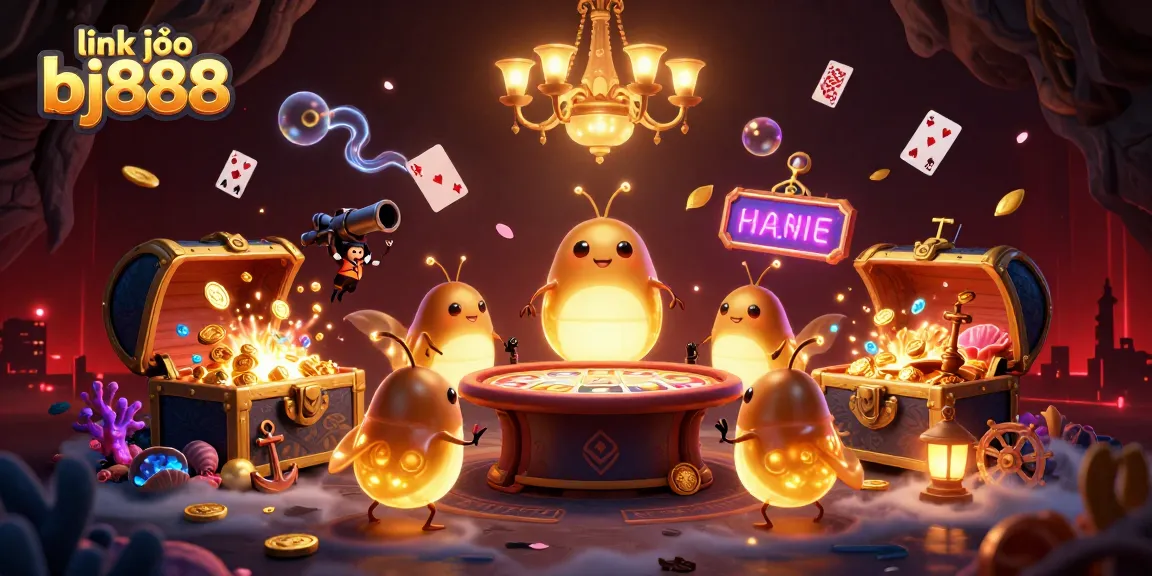 Win big at link vào bj888 with an enchanting cave casino illuminated by glowworms and treasures.